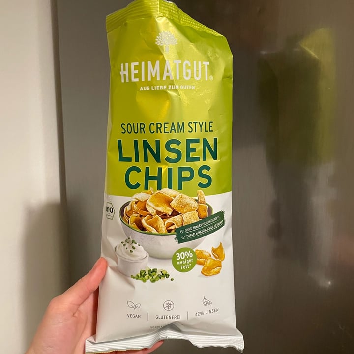 photo of Heimatgut Linsen chips sour cream shared by @fbradaschia on  07 Apr 2022 - review