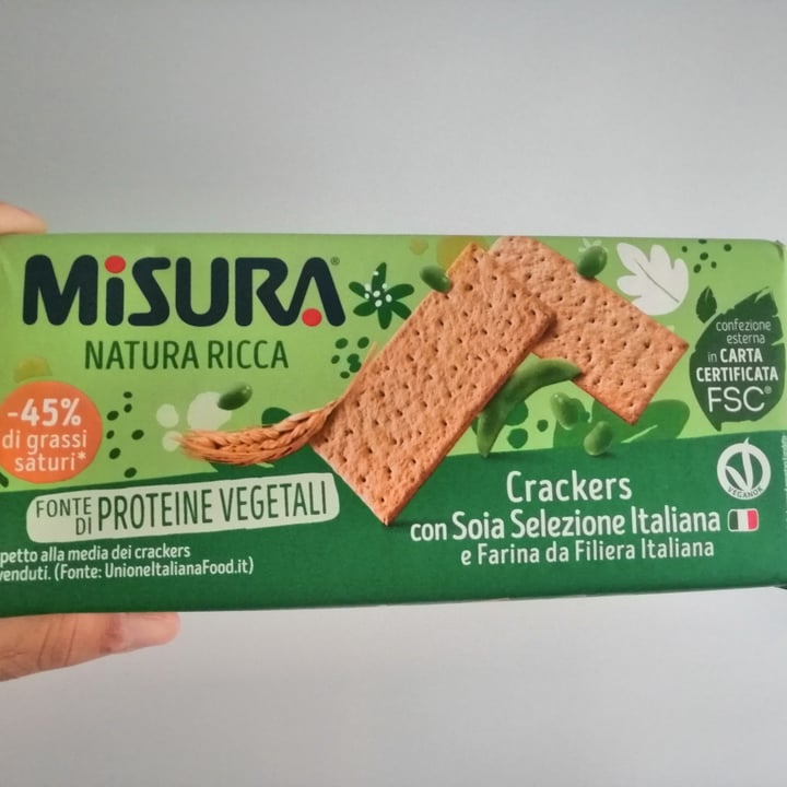photo of Misura Crackers con Soia Selezione Italiana - Natura Ricca shared by @marxallegri on  17 Jun 2022 - review
