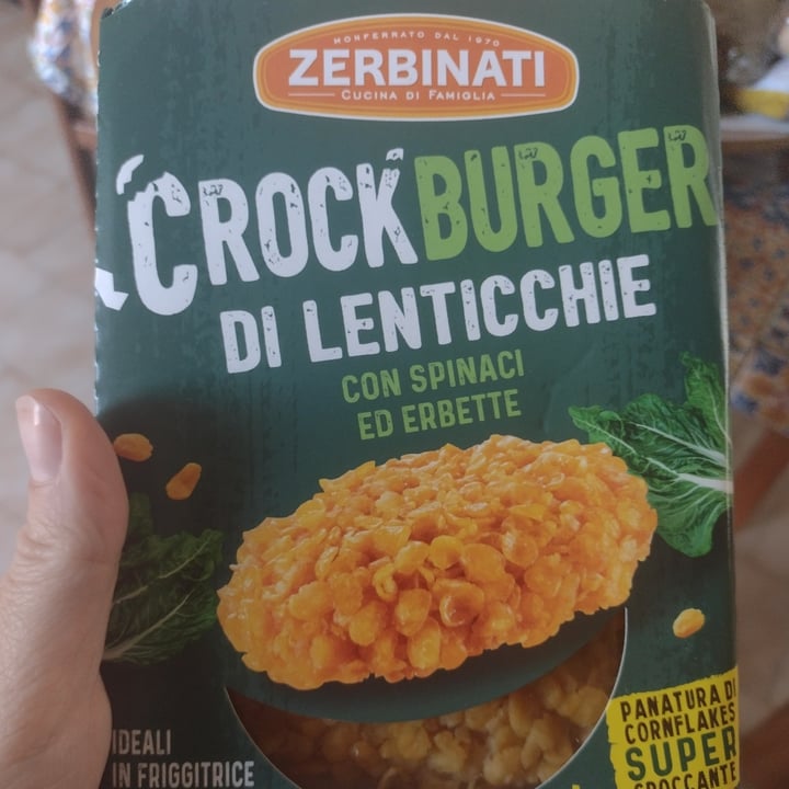 photo of Zerbinati Crockburger Di Lenticchie Con Spinaci Ed Erbette shared by @dratini on  03 Dec 2022 - review