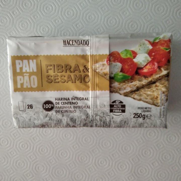 photo of Hacendado Pan fibra y sésamo shared by @kristinamcfield on  13 Sep 2020 - review