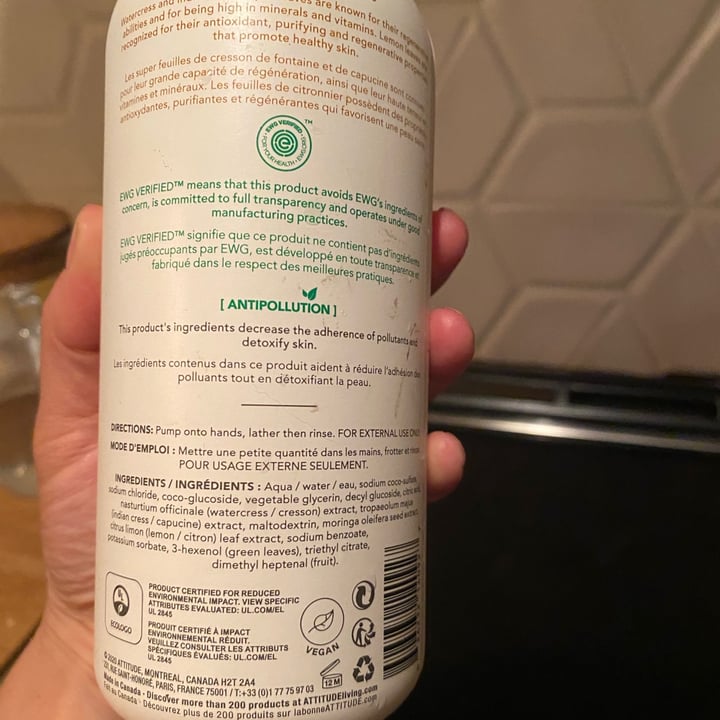 review photo of ATTITUDE Super Leaves Hand Soap shared by @oromero on 09 Jun 2021 - review