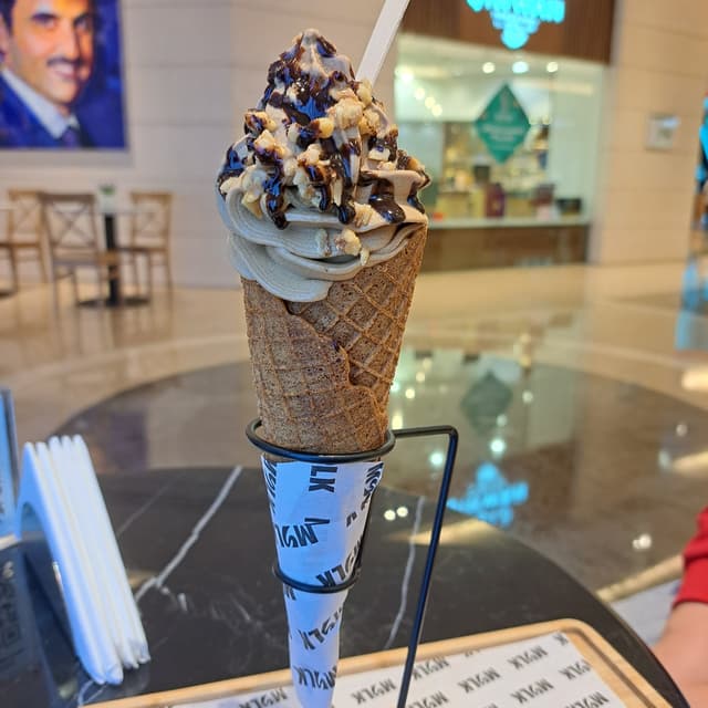 Photo of the dish “Nutella Soft Serve Sugar Cone”