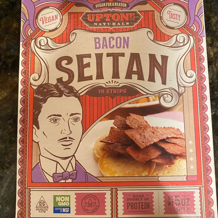 photo of Upton’s Natural bacon seitan in strips shared by @matt87 on  01 Dec 2022 - review