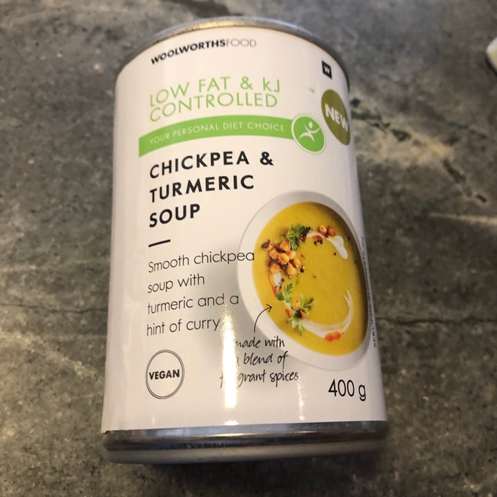 photo of Woolworths Food Chickpea and turmeric soup. shared by @caittyler on  11 Mar 2021 - review