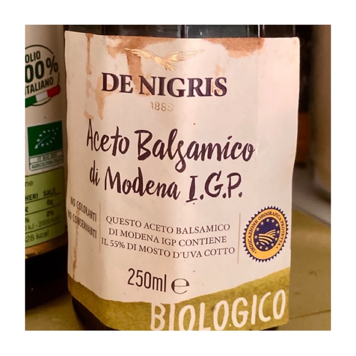 photo of De Nigris Aceto Balsamico di Modena I.G.P. biologico shared by @alailaria on  21 Jun 2022 - review