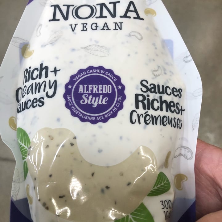 photo of NONA Vegan Foods Alfredo Style Sauce shared by @sueprozak on  16 Dec 2021 - review