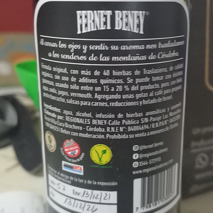 photo of Beney Fernet shared by @moichita on  19 Jan 2022 - review