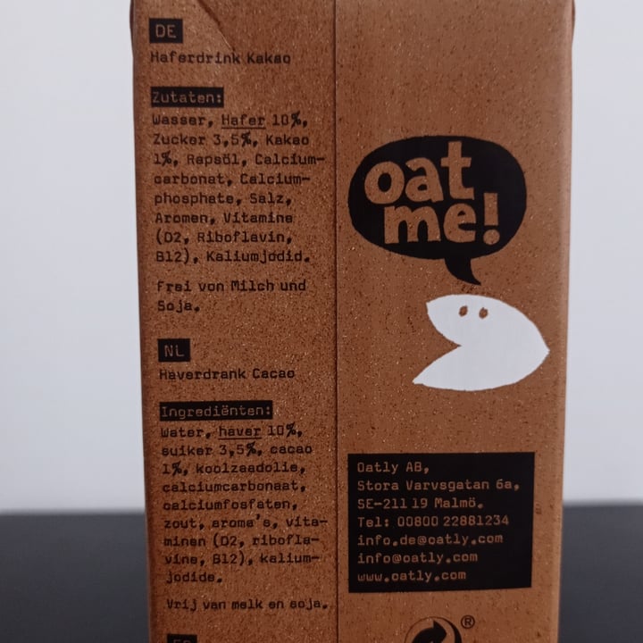 photo of Oatly Hafer Kakao shared by @koyott on  04 Sep 2021 - review