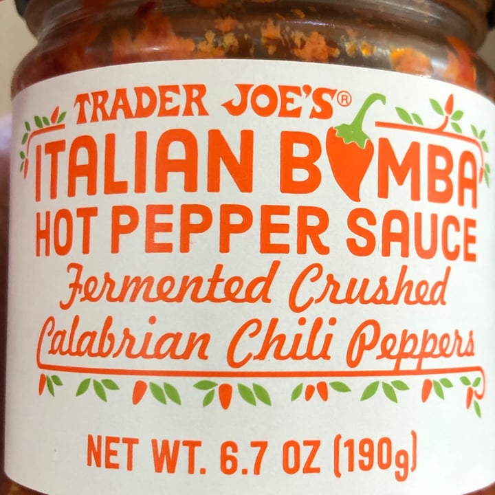 photo of Trader Joe's Italian bomba hot pepper sauce shared by @allycat38 on  15 Oct 2021 - review