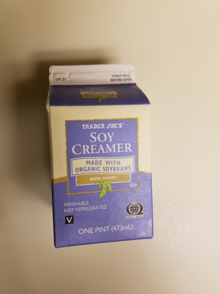photo of Trader Joe's Soy Creamer shared by @missilsa on  22 Nov 2019 - review