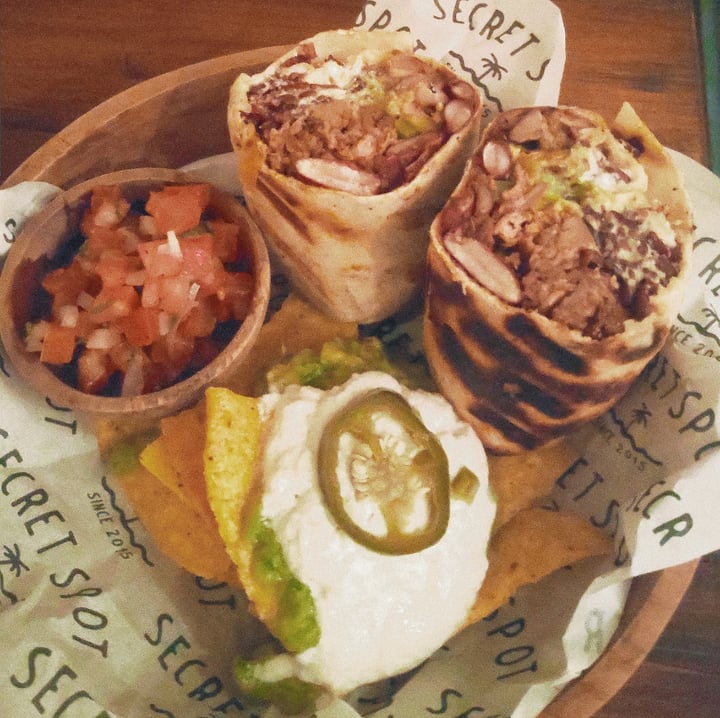 photo of Secret Spot Jackfruit Burrito shared by @humanimal on  22 Nov 2020 - review