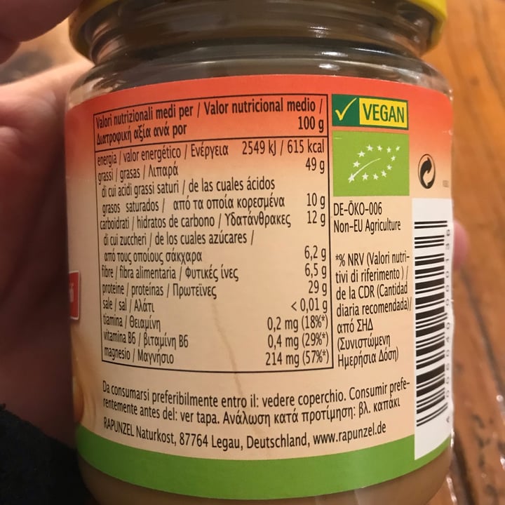 review photo of Rapunzel Crema di arachidi shared by @bgenny on 23 Jan 2022 - review