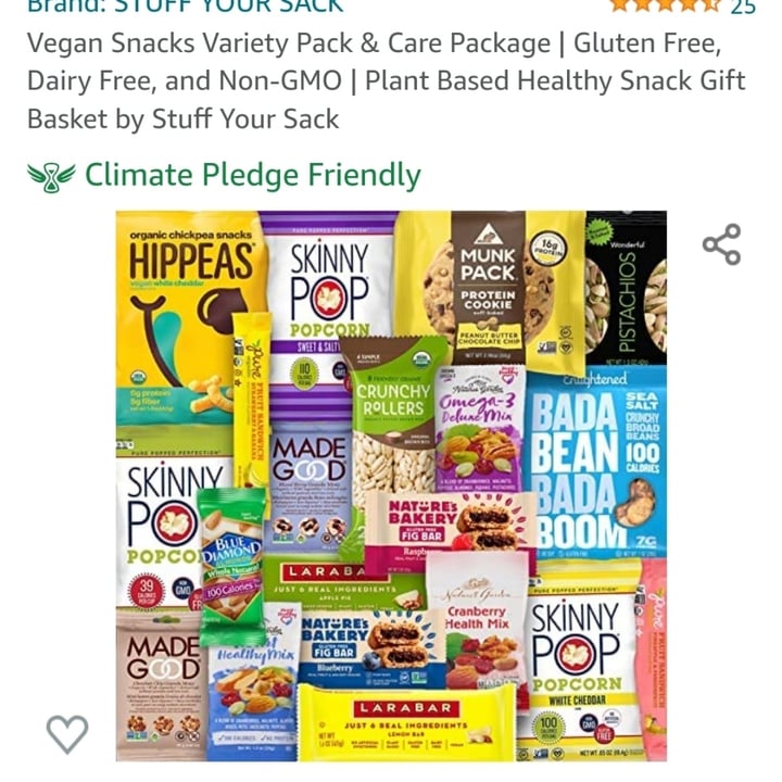 photo of stuff your sack bag of vegan snacks shared by @findingnewways on  27 May 2022 - review