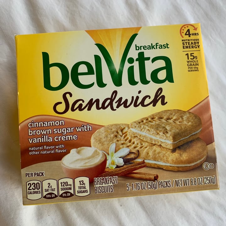 photo of belVita Cinnamon Brown Sugar with Vanilla Creme shared by @allhess on  03 Aug 2021 - review