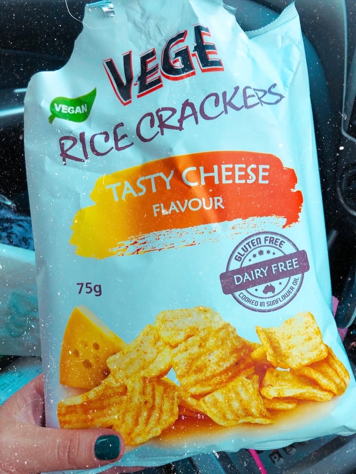 photo of Vege Rice Crackers Tasty Cheese Flavour  shared by @jadeollivier on  08 Mar 2020 - review