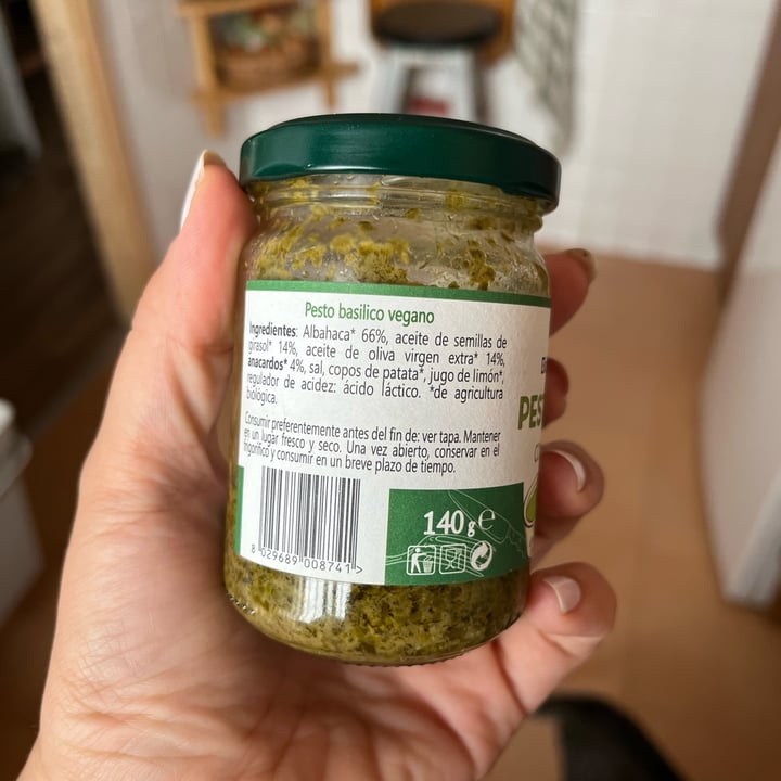 photo of Bio Organica Italia Pesto basílico vegano shared by @elisalu on  19 Jul 2022 - review