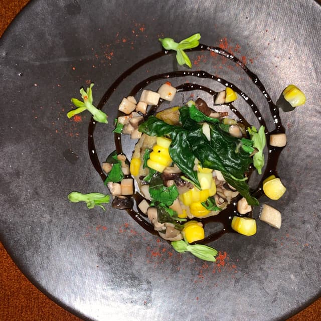 Photo of the dish “Corn And Cambodian Beans Tacu Tacu”