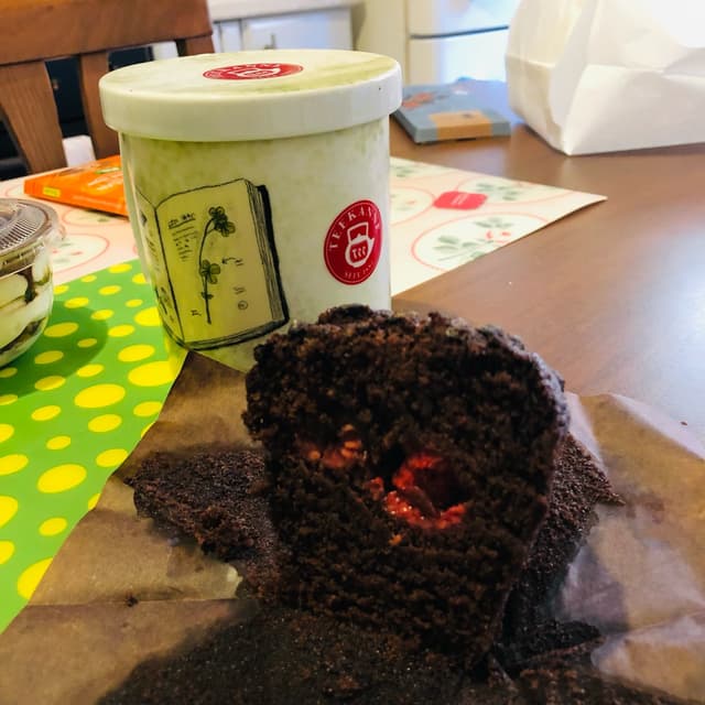 Photo of the dish “Muffin Cioccolato E Lamponi”