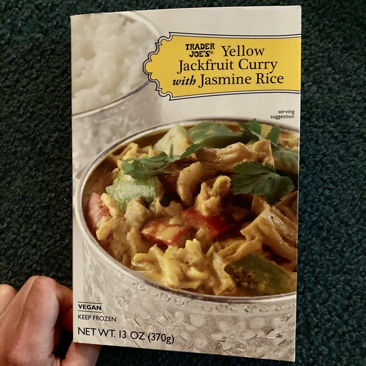 review photo of Trader Joe's Yellow Jackfruit Curry with Jasmine Rice shared by @amberly42 on 31 Mar 2021 - review