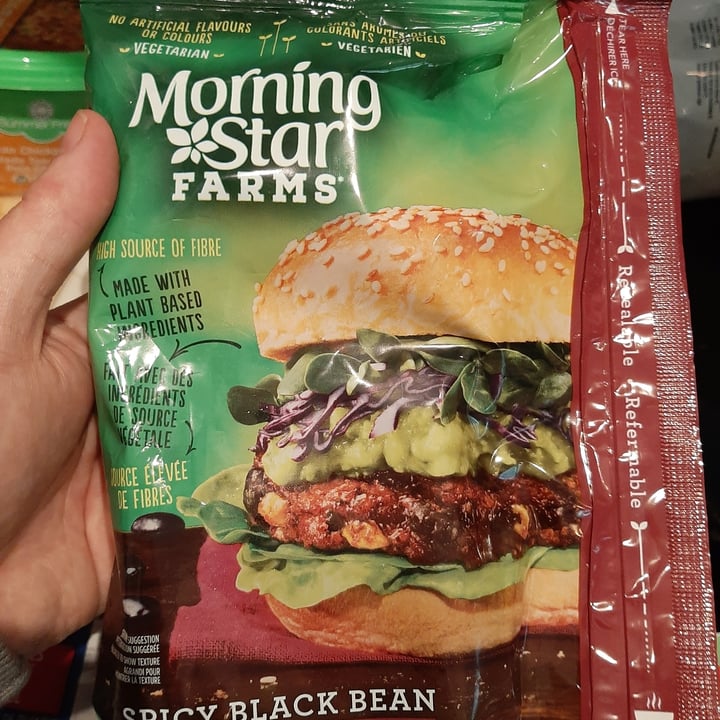 photo of MorningStar Farms Spicy Black Bean Burger shared by @fitzroyandfae on  18 Jun 2021 - review