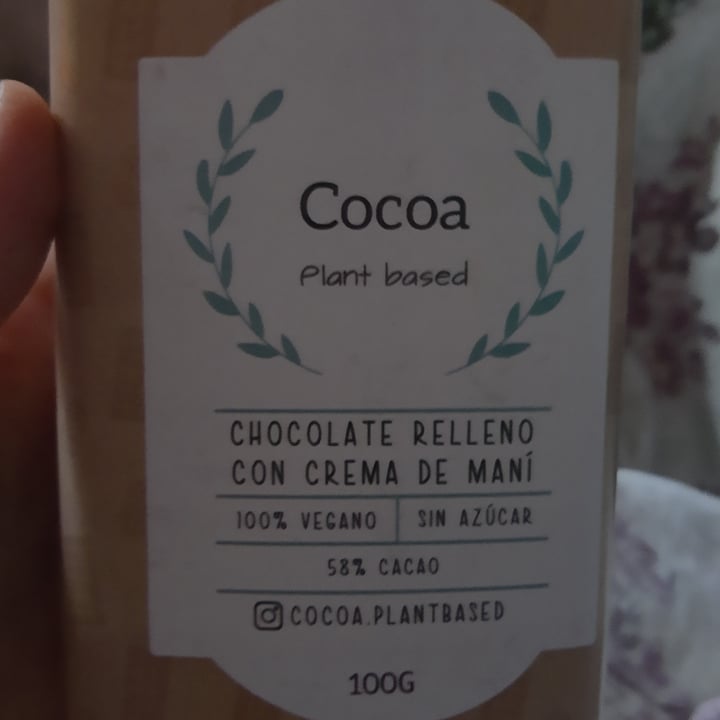 photo of Cocoa Plant Based Chocolate Relleno Con Crema De Maní shared by @rogalia on  27 Nov 2021 - review