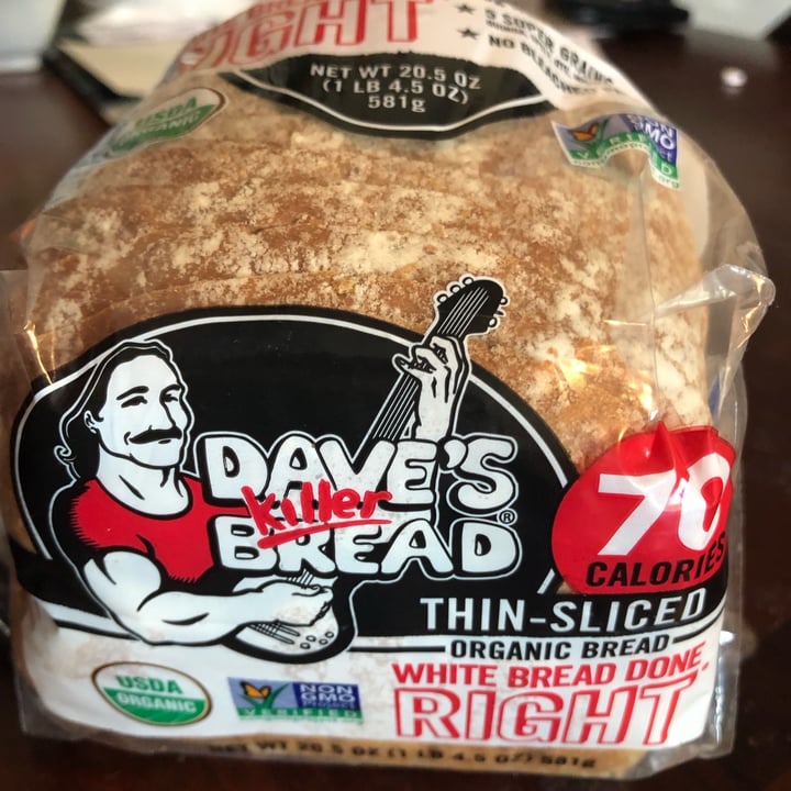 photo of Dave's Killer Bread Thin sliced white bread shared by @beth707 on  06 Mar 2022 - review
