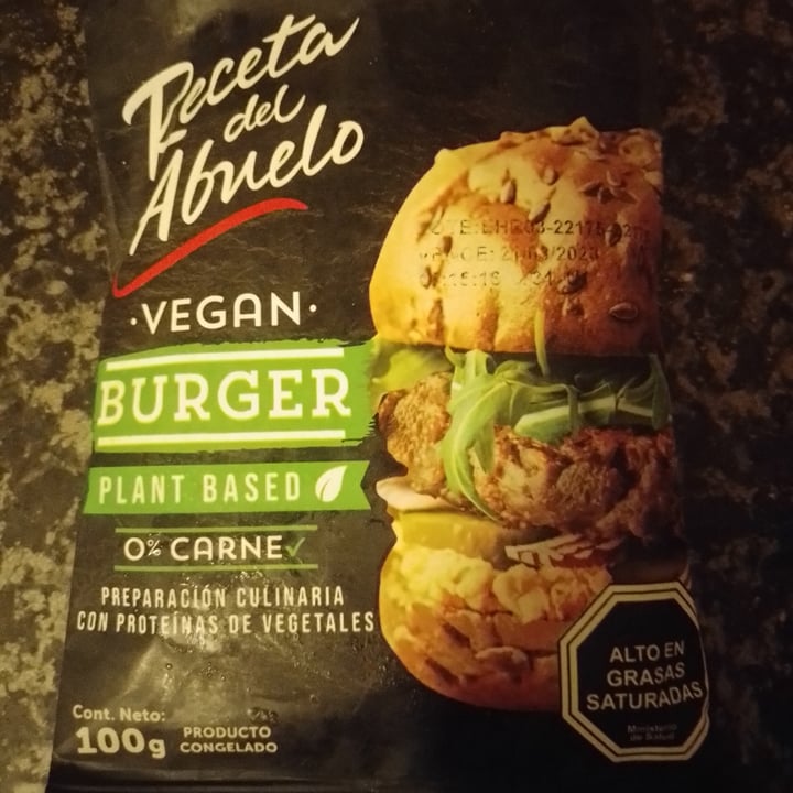 photo of Receta del abuelo Vegan Burger Plant Based shared by @franciwi on  03 Oct 2022 - review