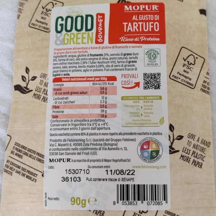 photo of Good & Green mopur al gusto di tartufo shared by @annabatt on  27 Jun 2022 - review