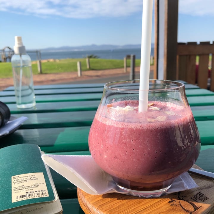 review photo of Pear Tree Bistro Açaí berry Banana Milkshake shared by @louiseloveslentils on 10 Jun 2021 - review