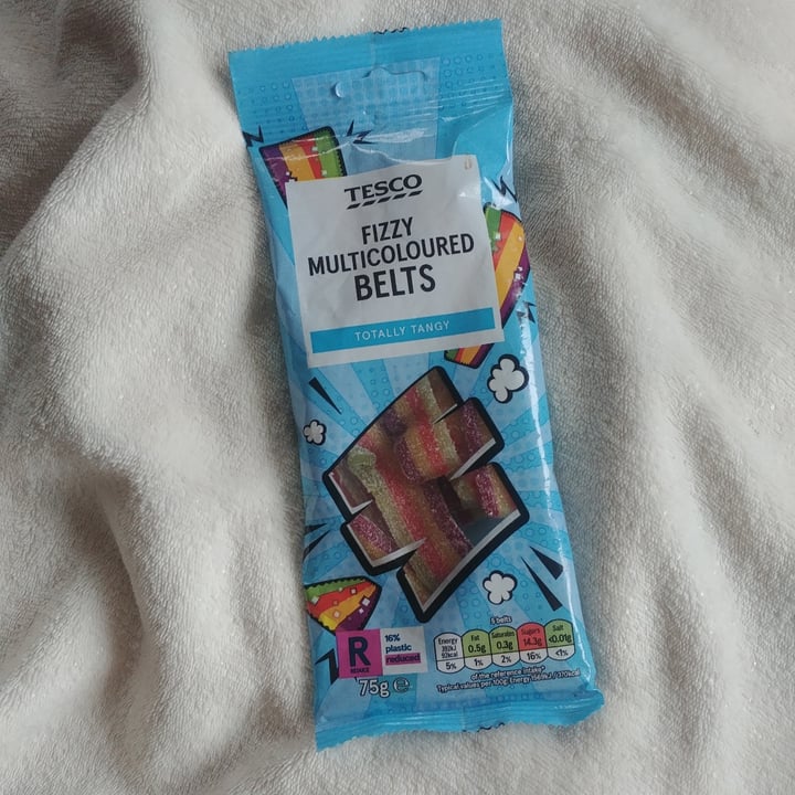 photo of Tesco Fizzy multicoloured belts shared by @kalatheaelvain on  30 Sep 2021 - review