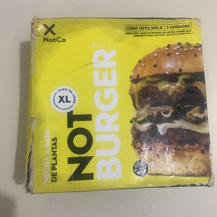 photo of NotCo Not Burger XL shared by @marianalopez on  22 Jan 2021 - review