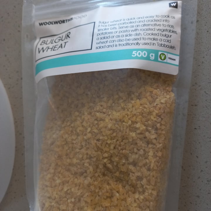 photo of Woolworths Food Bulgar Wheat shared by @vickysveganry on  01 Apr 2022 - review