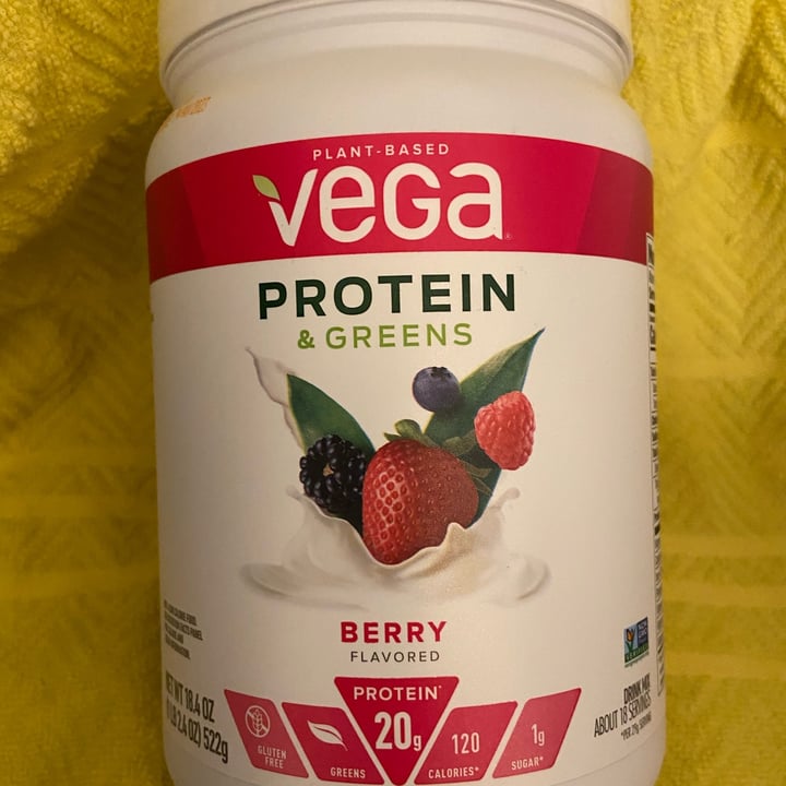 photo of Plant-Based Vega  Vega Protein & Greens Berry Flavor shared by @veganfl on  14 May 2022 - review