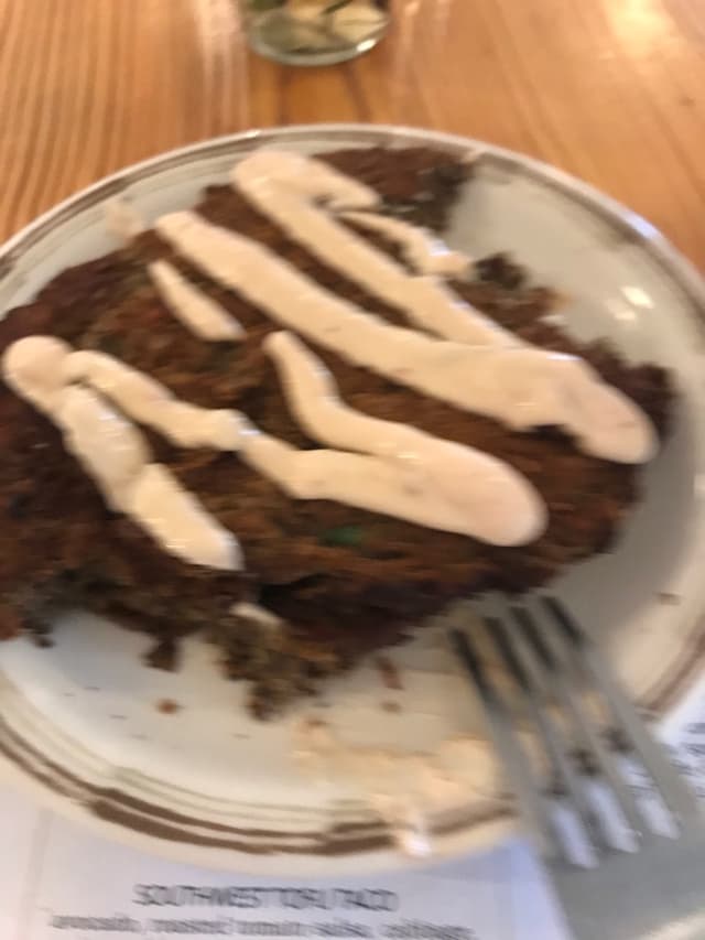 Photo of the dish “Lentil sausage patties and buttered biscuit”