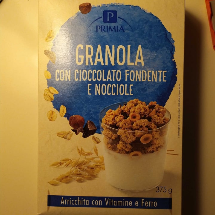 photo of Primia Granola con Cioccolato Fondente e Nocciole shared by @urdva on  09 Oct 2022 - review