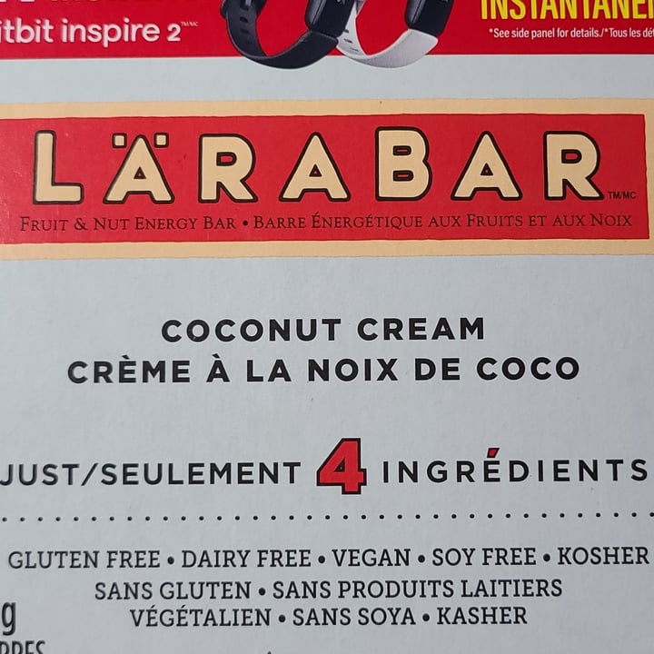 photo of Larabar Coconut Cream shared by @hawk76 on  13 Jun 2021 - review