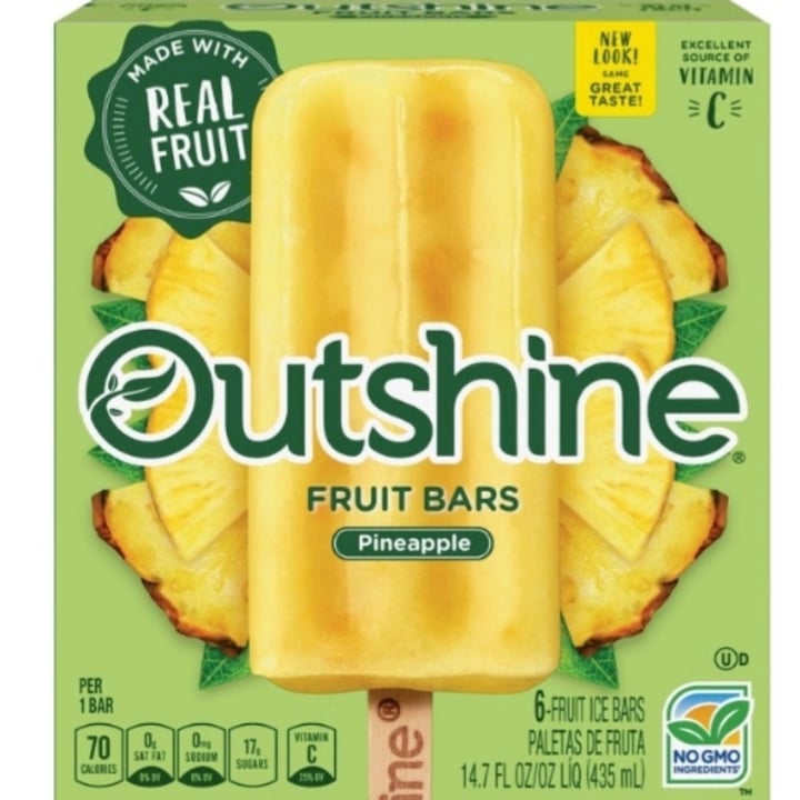 photo of Outshine popsicle Outshine Pineapple shared by @egbowman on  20 May 2022 - review