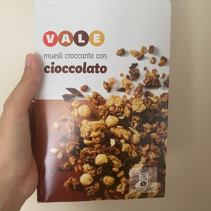 photo of Vale Muesli croccante al cioccolato shared by @aleglass on  11 Jun 2022 - review