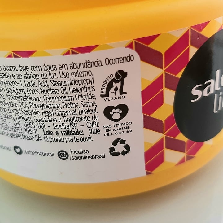 review photo of Salon line Meu liso máscara shared by @rosesilva on 08 May 2022 - review