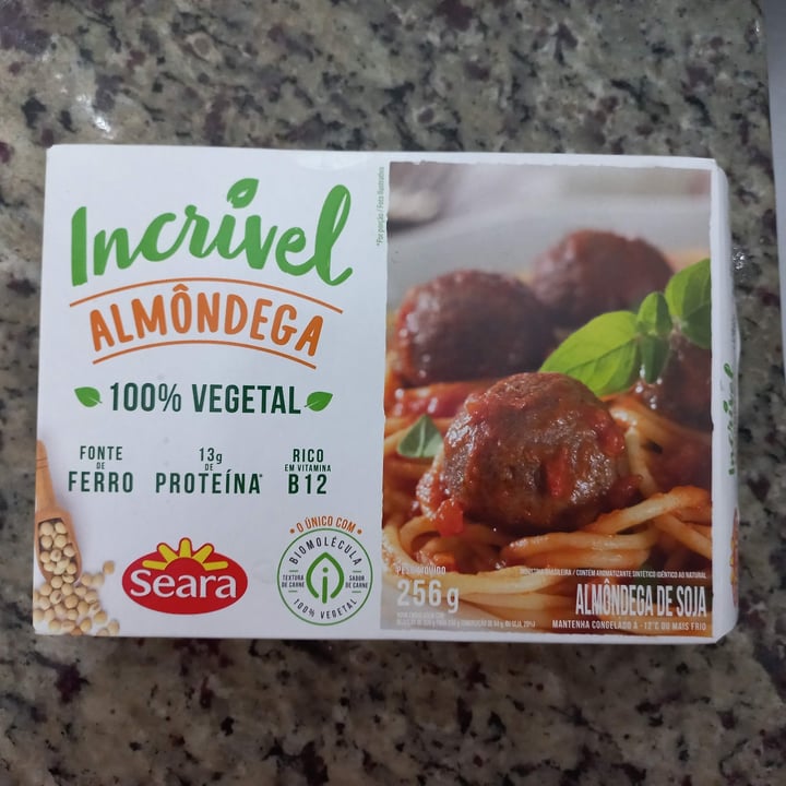 review photo of Incrível - Seara almondega shared by @myrella on 27 Aug 2022 - review