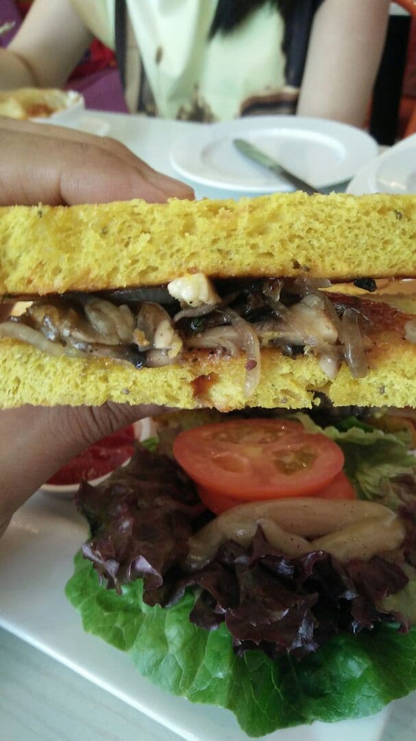 Foto do prato “Mushroom Sandwich”