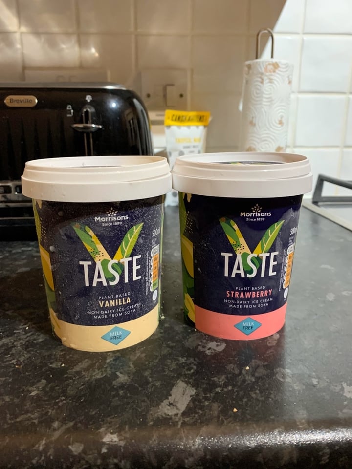 review photo of Morrisons V Taste Vanilla Plant Based Ice Cream shared by @tinyfrog on 22 Feb 2020 - review