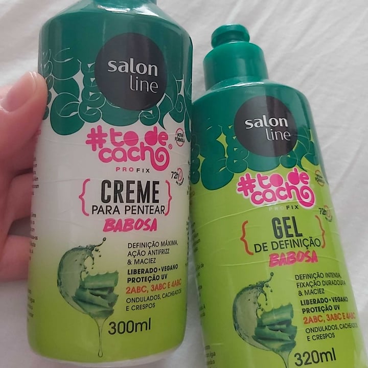photo of Salon line #To de cacho gel de definição Babosa shared by @sofiapio on  16 Apr 2022 - review