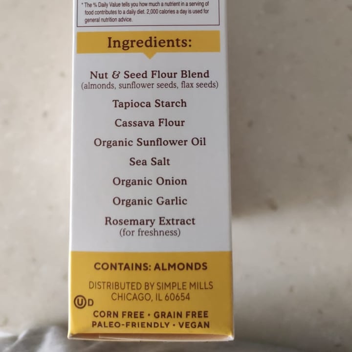 review photo of Simple Mills Almond Flour Crackers - Fine Ground Sea Salt shared by @sarahhuang on 06 Feb 2022 - review
