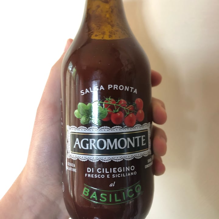 photo of Agromonte Salsa pronta di ciliegino al basilico shared by @unamargheritavegana on  23 Nov 2021 - review