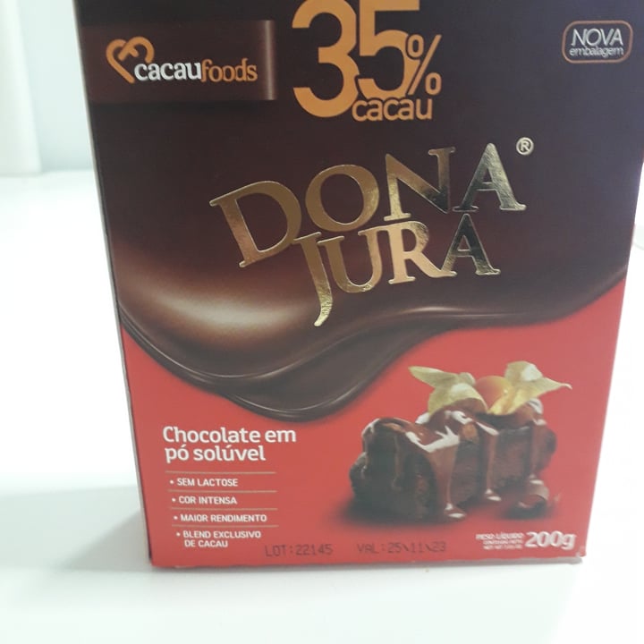 photo of Dona jura Cacau em pó 35% shared by @elisabetefranci on  30 Sep 2022 - review