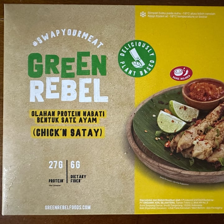 photo of Green Rebel Foods Green Rebel Chick’n Satay shared by @cslin90 on  24 Oct 2022 - review