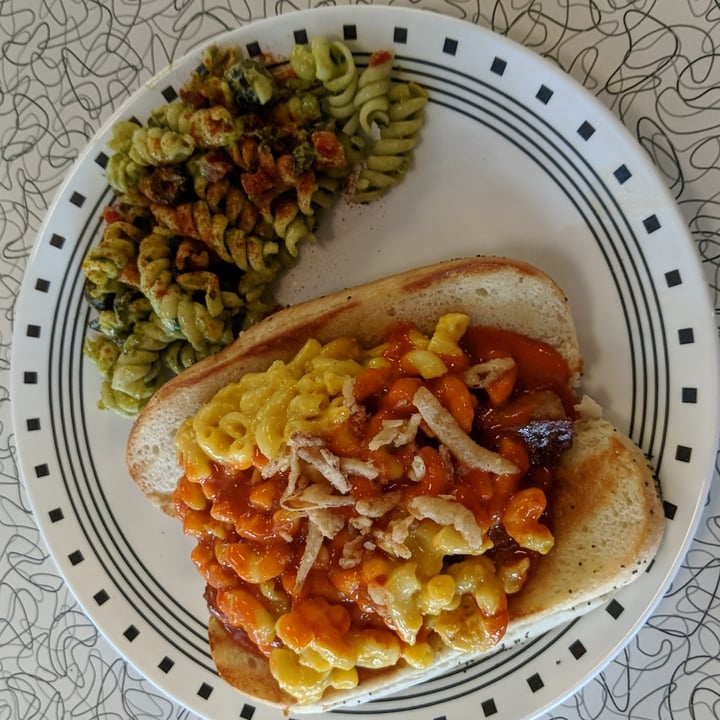 photo of Spiral Diner & Bakery Buffalo Mac Hot Dog shared by @marshallking on  21 Jun 2020 - review