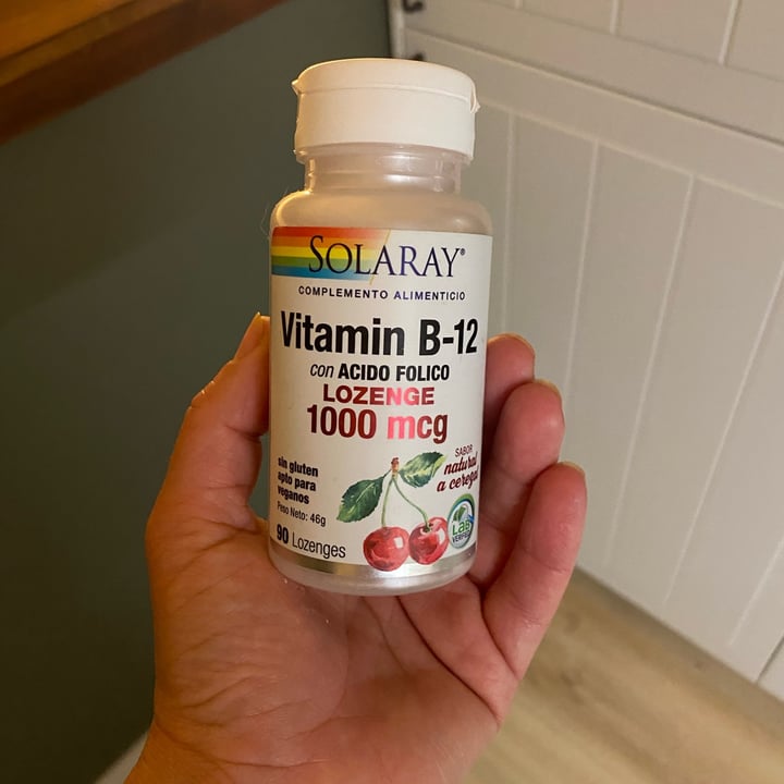 photo of Solaray Vitamina B12 + Ácido Fólico shared by @susanvegan on  28 Apr 2022 - review