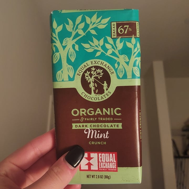 photo of Equal Exchange Dark Chocolate Mint Crunch shared by @jamiemcgill on  09 Dec 2021 - review